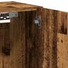 Bathroom Wall Cabinet Reclaimed Wood Look 30x30x80 cm Engineered Wood