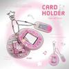 Retro Photocard Holder 1 Inch Card Display Case Stylish Acrylic Keychain  For Collectors
