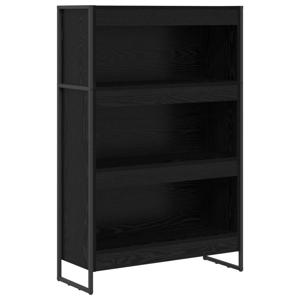 Bookshelf Black Oak Look 80 x 30 x 121 cm Engineered Wood