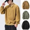 Herr Varm Halvdragkedja Lammfleece Sweatshirt Vinterfleece Ståkrage Plusfleece Förtjockad Sweatshirt