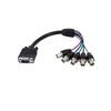Monitorový kabel - STARTECH - VGA na 5 x BNC RGBHV - 30 cm - Koaxiální - Černý