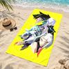 Cyberpunk Edgerunners Microfiber Beach Towel Quick Dry Sand Free Lightweight Beach Towels for Travel Swimming Camping