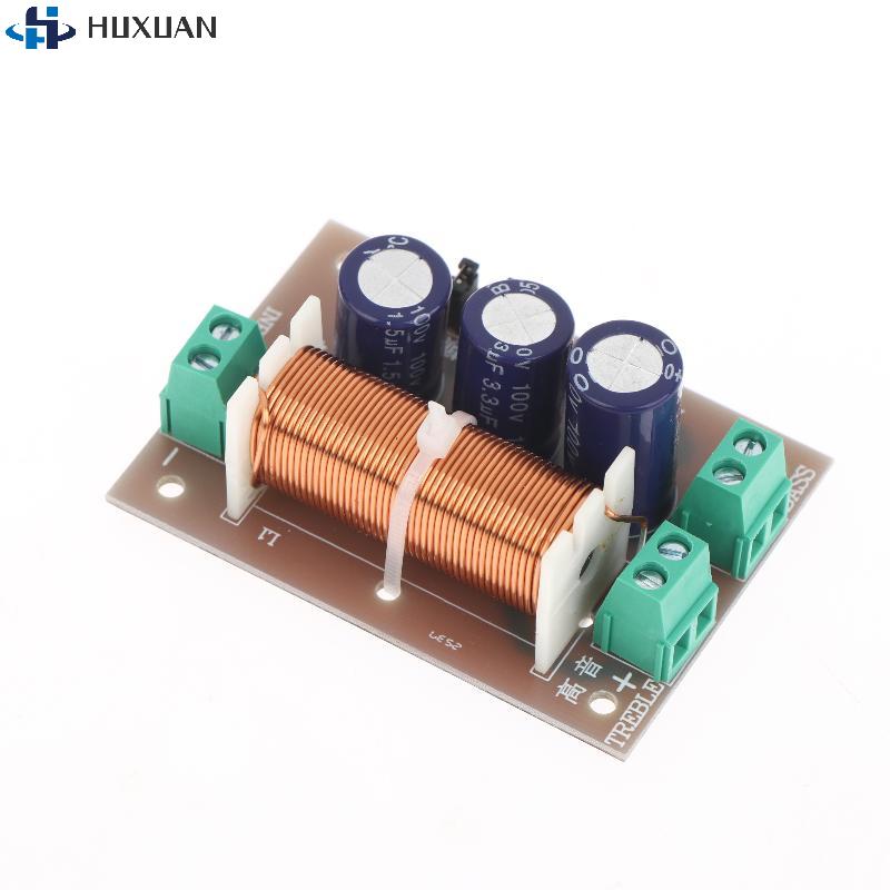 1PCS 400W Audio Speaker Frequency Divider 2 Channel Crossover Filters Module Adjustable Full Range Treble Bass Welding Free
