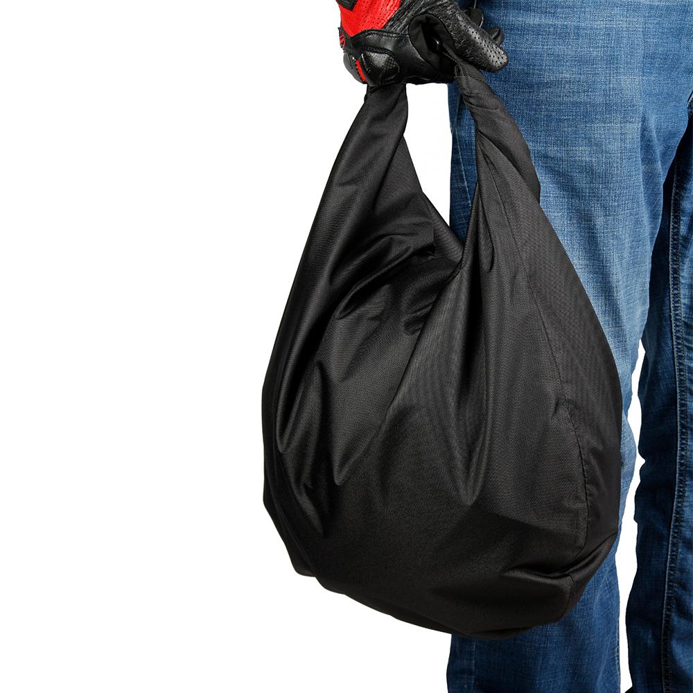 Motorcycle Helmet Bag, Foldable Waterproof Oxford Fabric Helmet Storage Bag with Combination Lock 30L Large Capacity