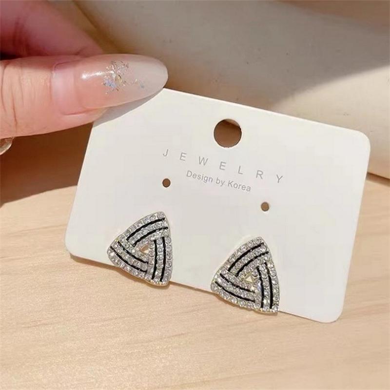 New Fashion triangle ear Stud  Earrings  for Women Girl Gift Jewelry Wholesale