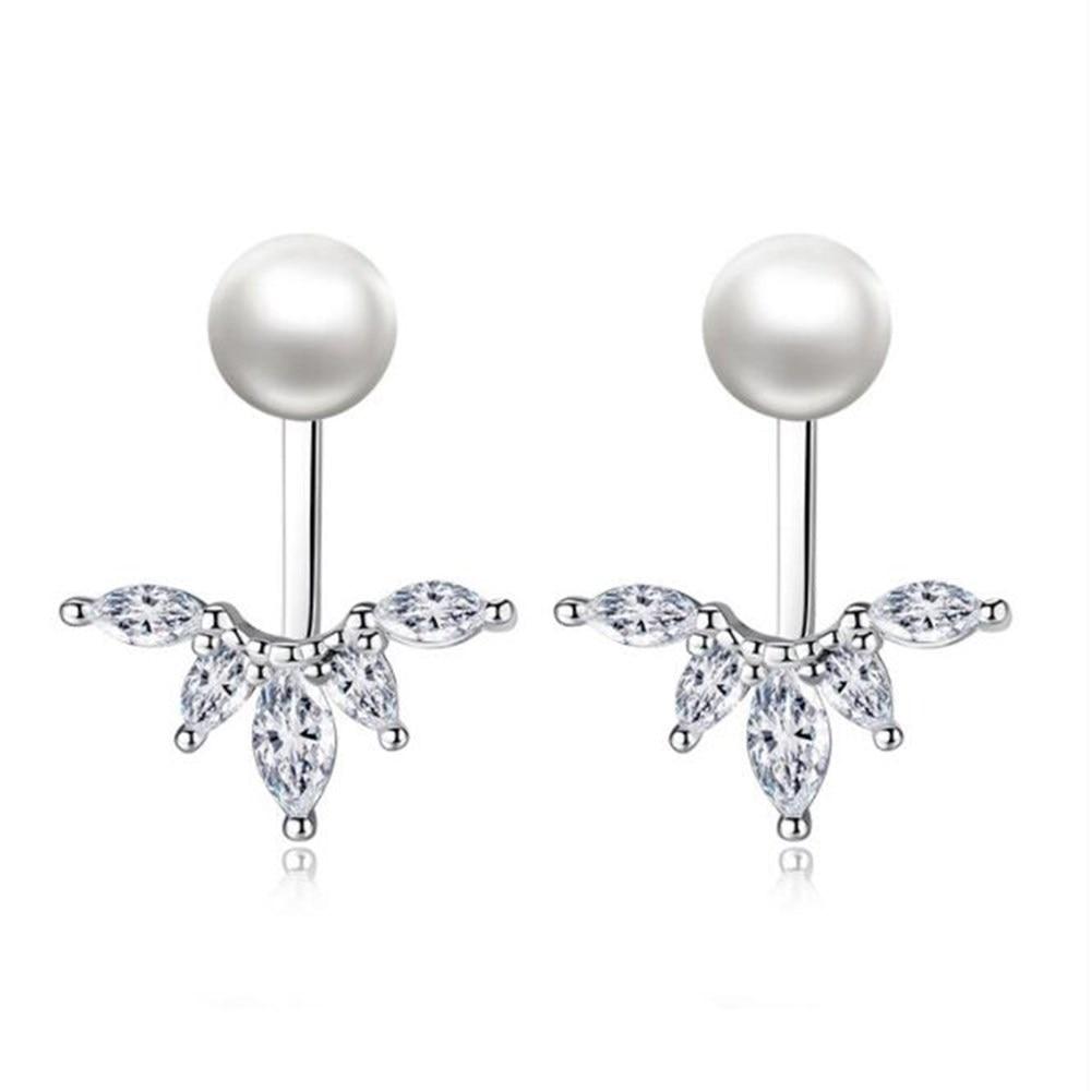

925 sterling silver new Jewelry High Quality Woman Fashion Earrings Retro Long Tassel Cubic Zirconia Flower Pop Earrings