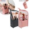 1 Pc Stand Cosmetic Bag for Women Clear Zipper Makeup Bag Travel Female Makeup Brush Holder Organizer Toiletry Bag
