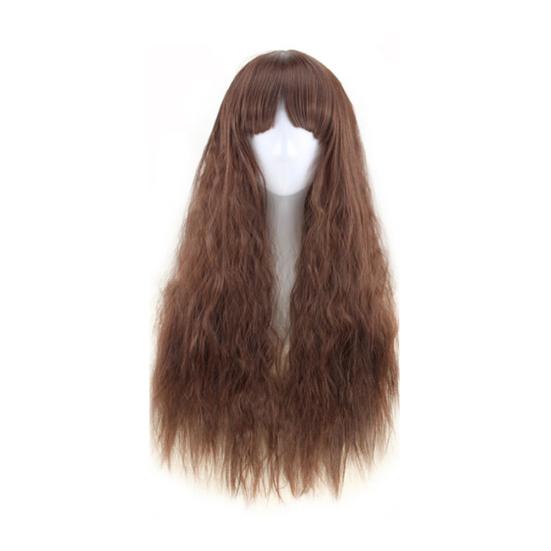 65Cm Long Curly Hair For Women Wavy Hair Full Wig Fashion Costume Ball Anime Role Playing