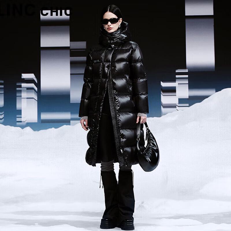 Jinyujie Dámská dlouhá péřová bunda