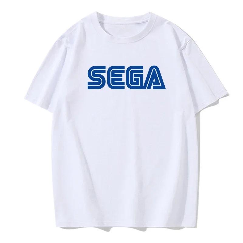 

New Arrival Sega Logo Men T Shirts Summer Casual Short Sleeve Fashion Streetwear Harajuku Tshirt Korea Style Game Fans Male Tees 4XL