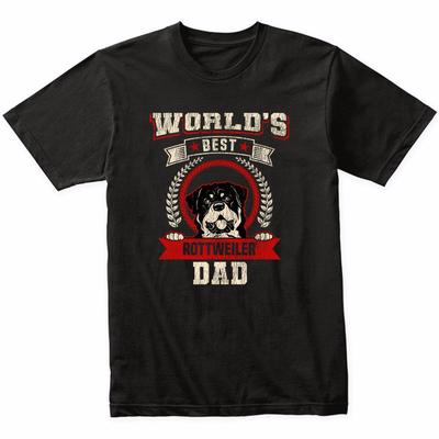 Weltbester Rottweiler Papa Hund Rasse T-Shirt - Rottweiler Shirt