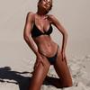 Mode Européenne et Américaine Bikini Sexy Nouveau Maillot de Bain Deux Pièces Uni pour Femme Bikini Multicolore