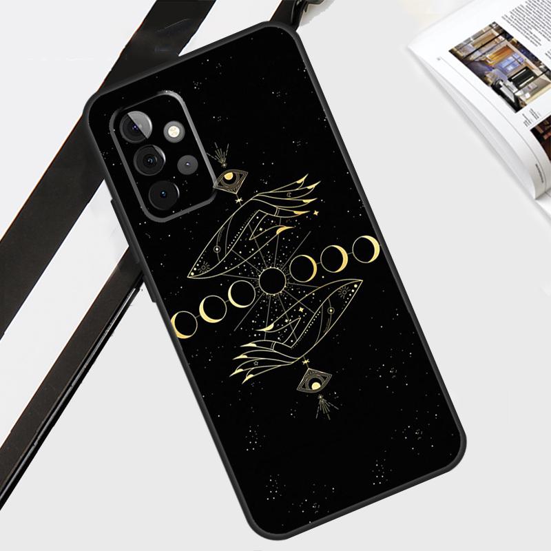 Sun Flowers Cat Snake Moon Case For Samsung Galaxy A12 A22 A32 A52 A56 A36 A26 A16 A06 A54 A34 A14 A13 A53 A15 A35 A55