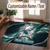 Benutzerdefinierter Teppich Philadelphia Eagles Muster Druck Name Text Weicher Rutschfester Bodenbelag für Heim-Innenraumdekoration