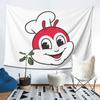Jollibee Mascot Tapestry Wall Hanging Aesthetic Home Decoration Tapestries for Dorm Room