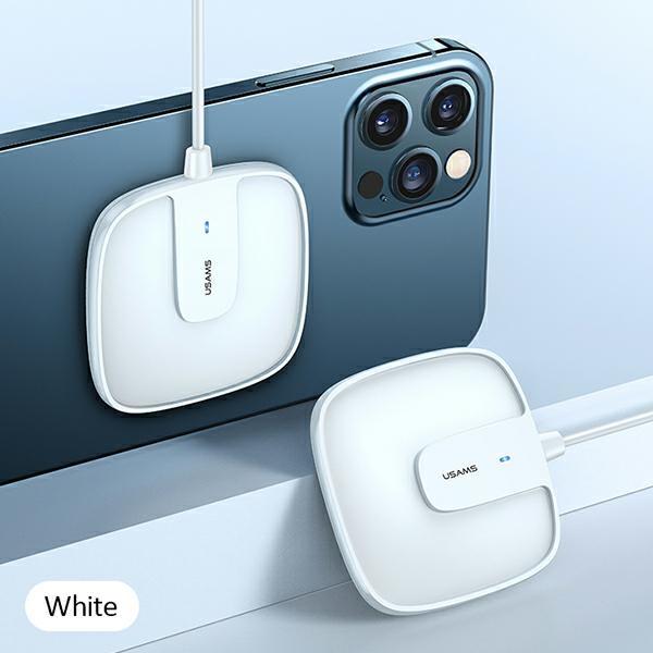 USAMS Land. Inductive Us-Cd159 Magneticw1 15W Extra-Thin Iphone 12 Series White/White Cd159Dz02
