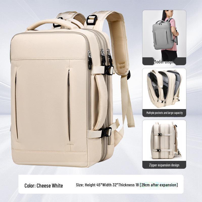High-Capacity Waterproof Unisex Fashion Backpack for Travel and Laptops