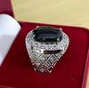 Black Onyx Oval Cut Gemstone With 925 Sterling Silver Ring For Men's #173 JL375723546864