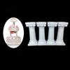 Baking Tool 4Pcs/Set Cake Rods Non-stick Reusable Plastic Delicate Support Standing Grecian Pillars Gathering Supplies Fondant Mold
