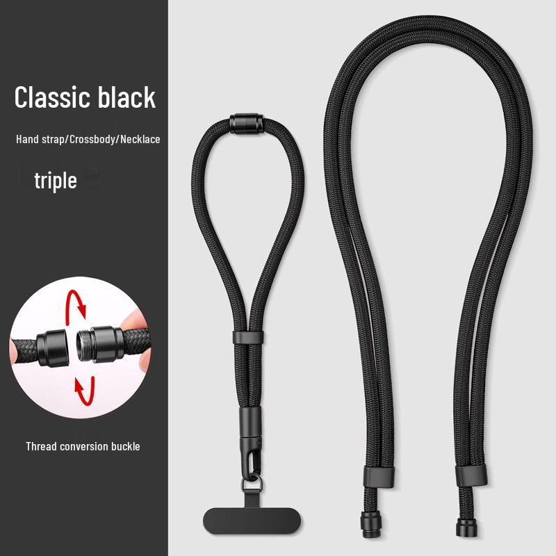 

Adjustable Anti-Lost Phone Lanyard: Three-in-One Crossbody, Neck, and Wrist Strap