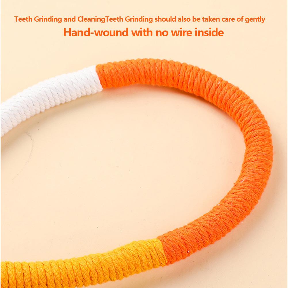 Teasing Cat Rope Toy Kitten Play Rope Toy Cat Chew Rope Toy Interactive Cat Teething Toy Pet Supplies Accessories