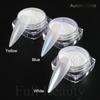 1 pezzo di polvere per unghie a specchio, pigmento bianco perla, da applicare sulle unghie, glitter in polvere, decorazioni olografiche per manicure Aurora Blue TRZY