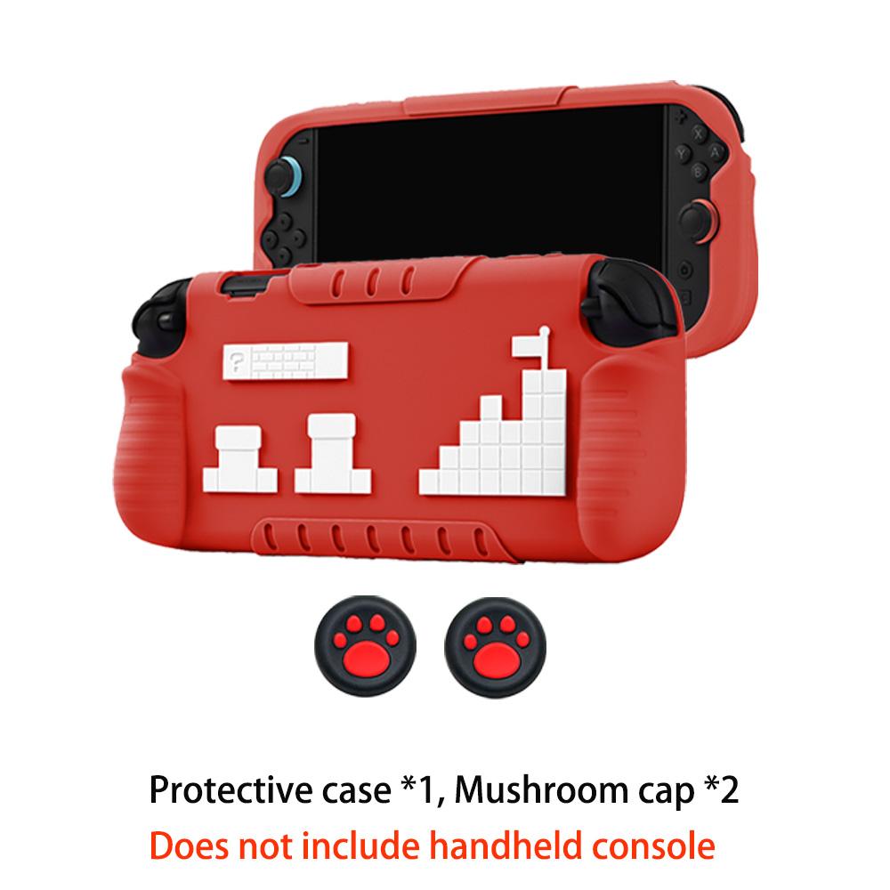 

Silicone Protective Case for NS Switch 2 Console, Shockproof Anti-fall Grip Cover with Precise Cutouts Joystick caps For Switch2 Accessory