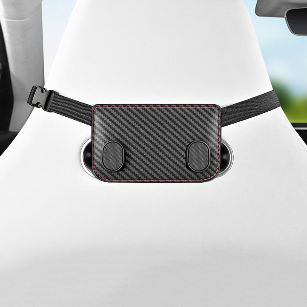 High Load-Bearing Car Backseat Hanger Wear-Resistant Hanging Headrest Bag Holder Umbrella Black Grey