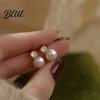 Women Jewelry Set 2Pcs/Set Imitation Pearl Necklace Earrings Adjustable Complete