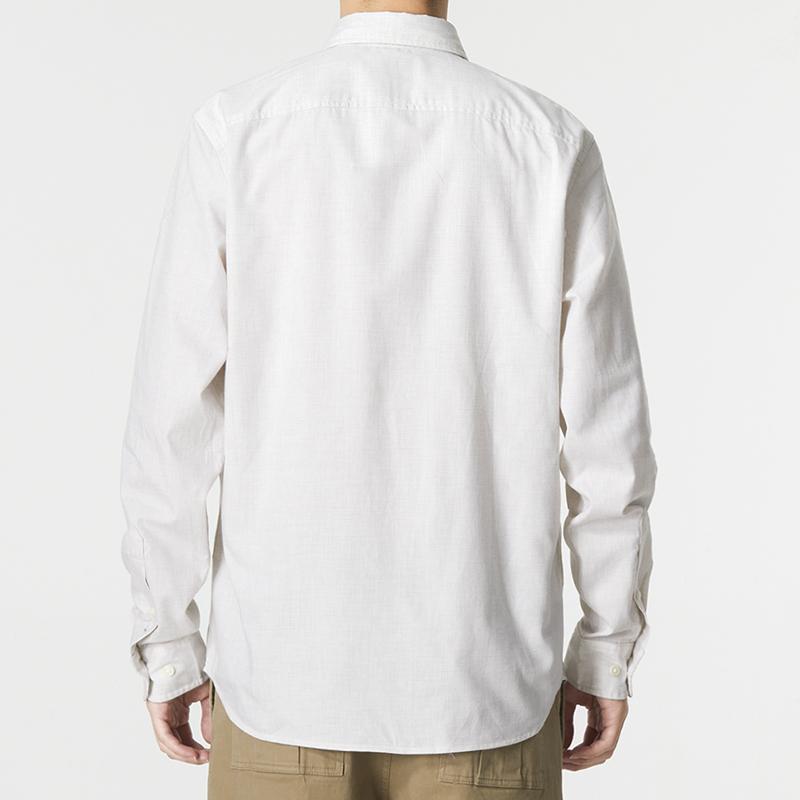 Timberland Subtle Check Lightweight Flannel Shirt Men Shirts White A69K1-CZ2