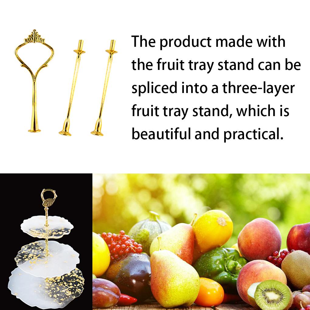 Fruit Tray Rack Mold Set DIY Silicone Tray Mould Set Fruit Tray Mold Set Black