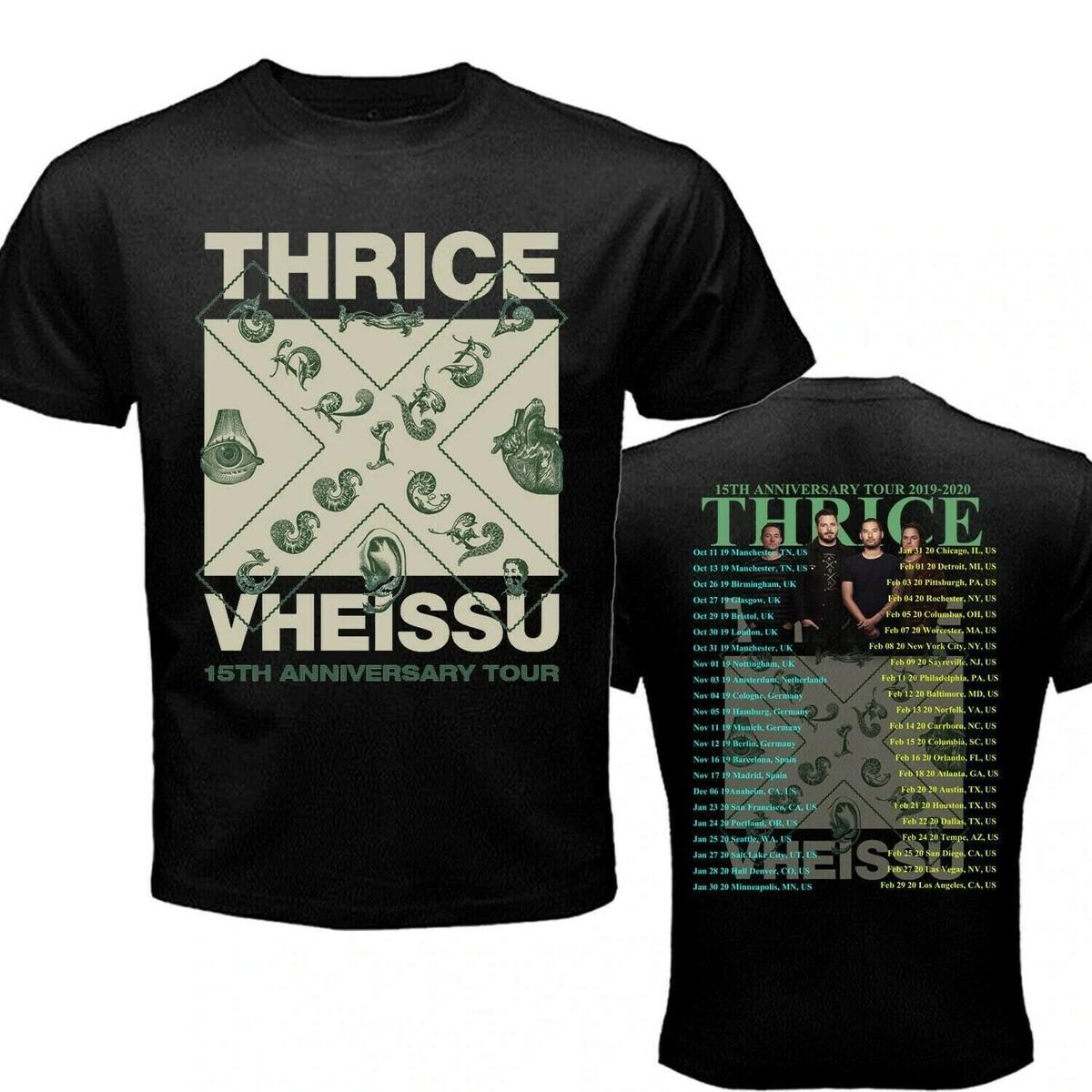 Merry Christmas Thrice Band Cotton Unisex All Size T-Shirt K77.52 XXXL