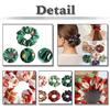 White Fang Scrunchie Hair Hair High AZ538 Tie, Accessory, Printed, Elasticity, Stylish, Women's, (Dark Green)