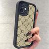 Brown Plaid Black Groove iPhone 14-17 Pro Max Protective Case