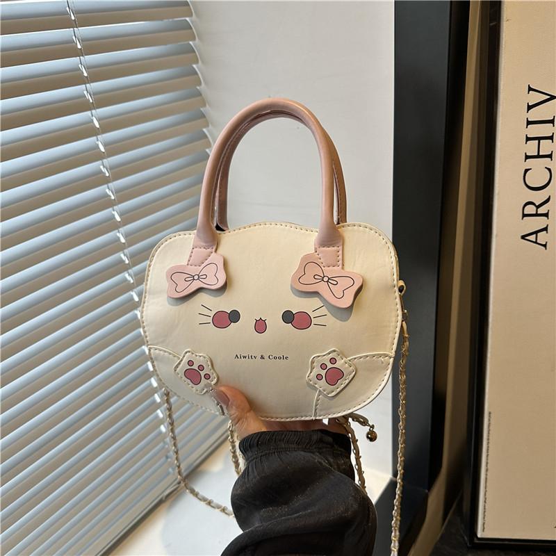 

Мультяшная милая кошка нишевый дизайн сумочка новая милая на плечо сумка-мессенджер женская белый