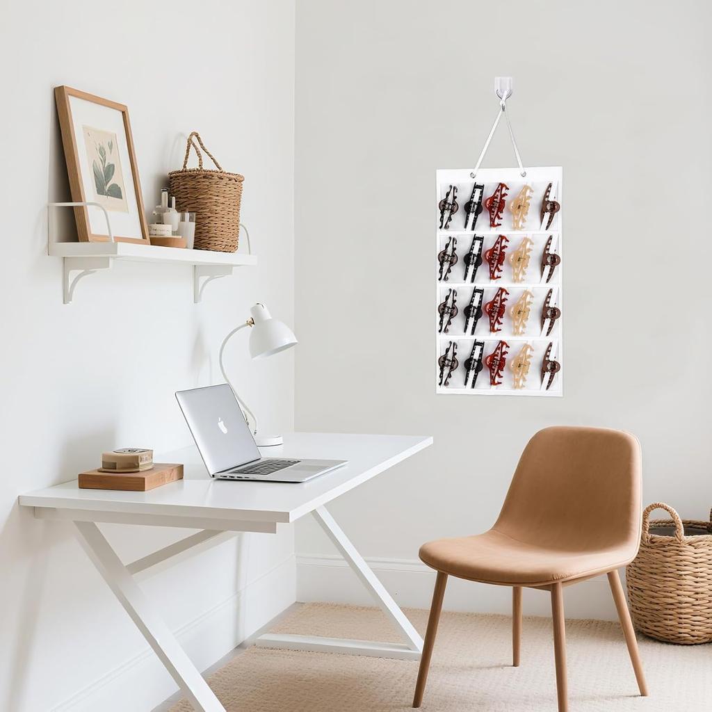 Claw Clip Organizer, 5 Tier Hanging Hair Clip Organizer, Hair Clips Holder for Wall, Door, Closet(NO ACCESSORIES INCLUDED)