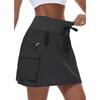 Women's Hiking Cargo Skirt Outdoor Sports Zipper Tennis Skirt