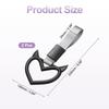 Car Steering Wheel Set of Rear Bumper Warning Interior Exterior Keychain for [PATIKIL] Heart-shaped Strap, 2, Ring, & Decoration, Accessory, Buses,