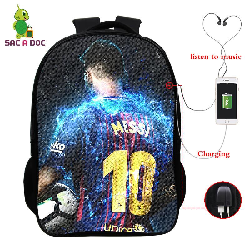 3D Digital Printed Backpack With Usb Full Color Backpack