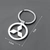 1pcs Car Style Metal Key Chain Accessories Pendant Key Ring For Mitsubishi ASX Lancer Pajero Outlander Colt Galant L200 Ralliart