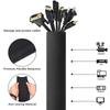 16pcs Cable Organizer Storage Cable Management Sleeve Zipper Wire Organizer For TV Computer Cable Cover Zipper Cable Sleeve