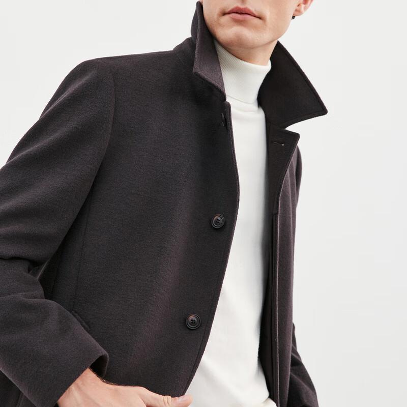 SEPTWOLVES Men's Wool Blend Coat with Detachable Down Vest