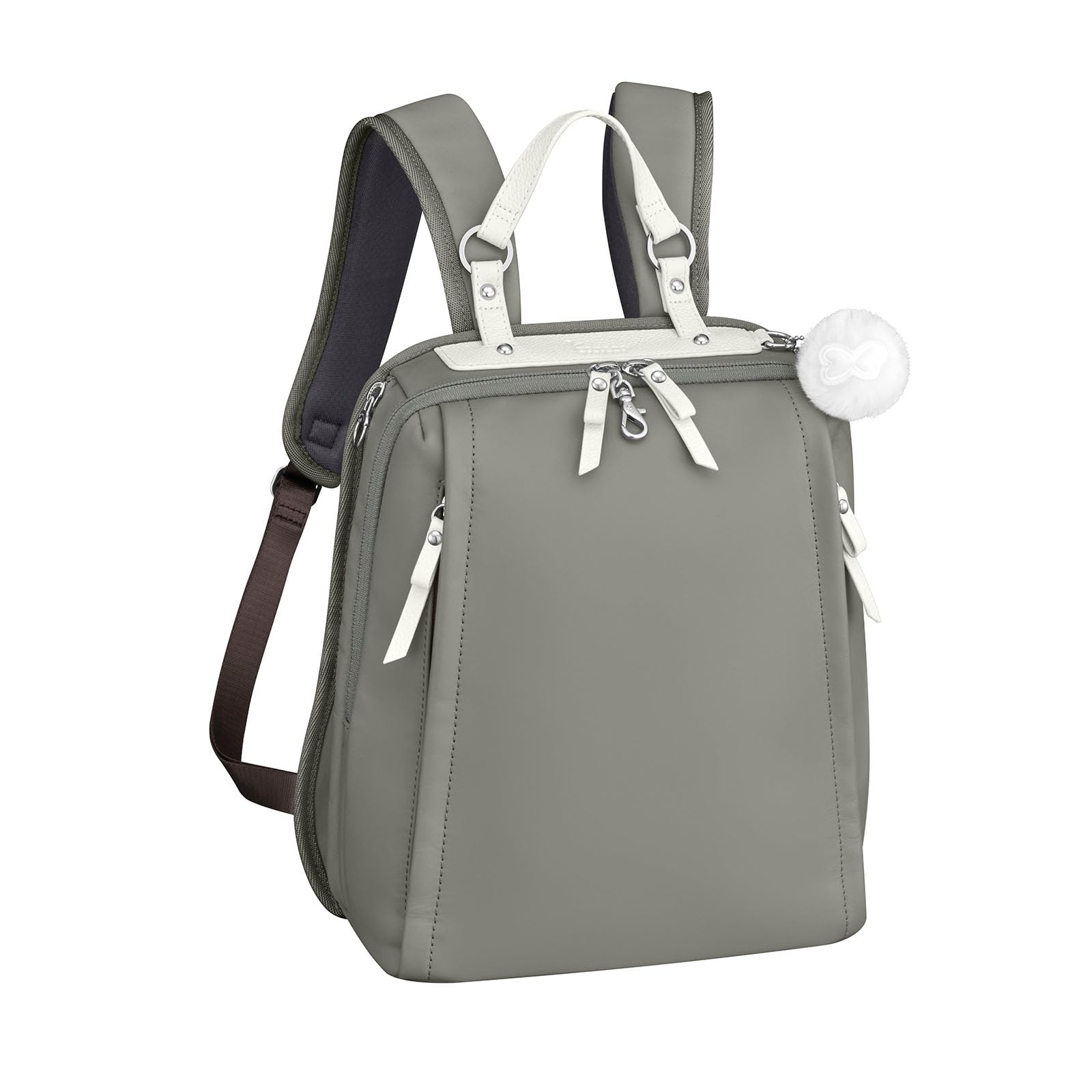 

Rucksack PJ Premium Leather 3 Khaki H31 x W26 x D10cm [Kanana Project] No.17361 Women s хакі