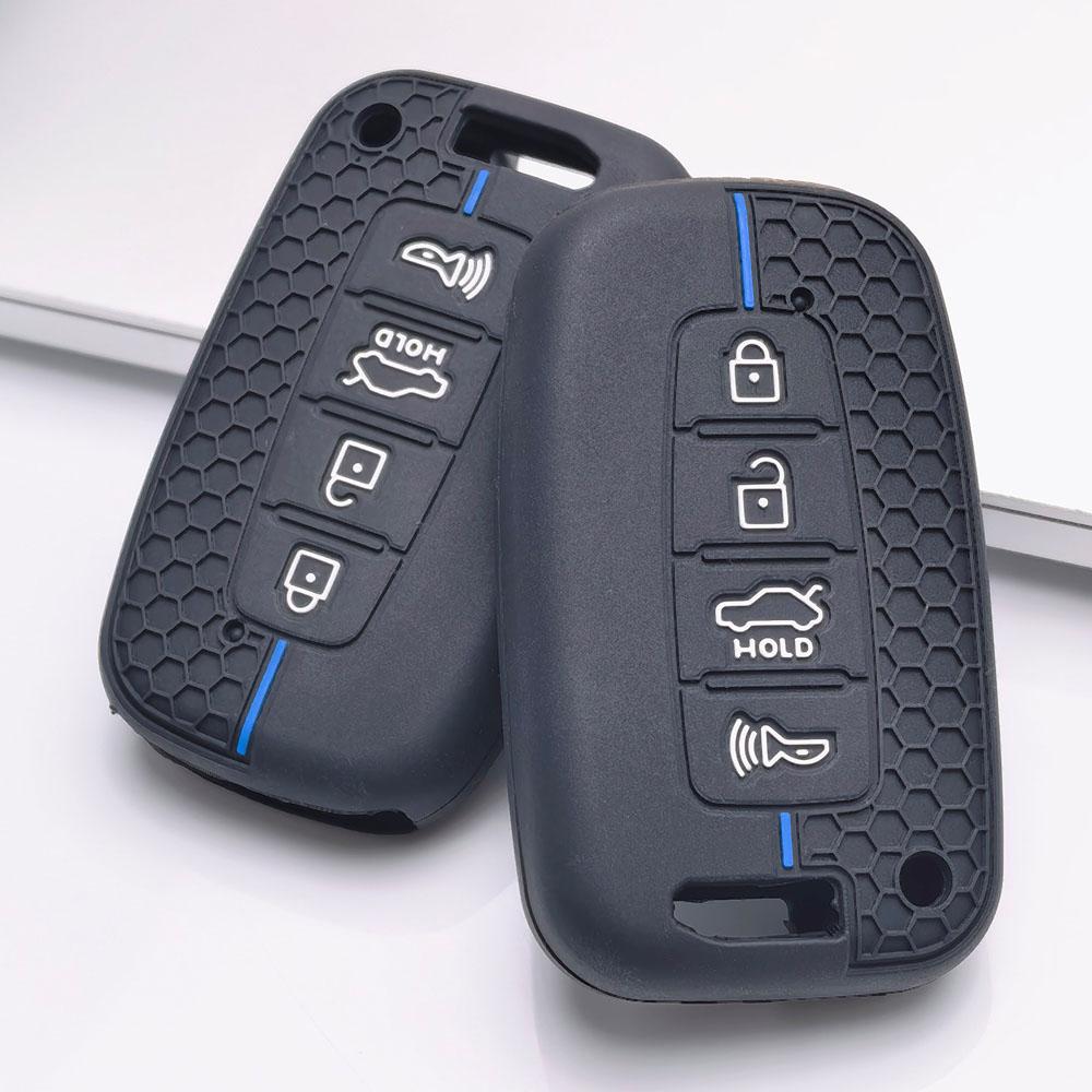 Premium Silicone Car Key Fob Cover For Hyundai I30 K2 K5 For KIA Optima K5 K3 Soft Silicone Car Interior Accessories