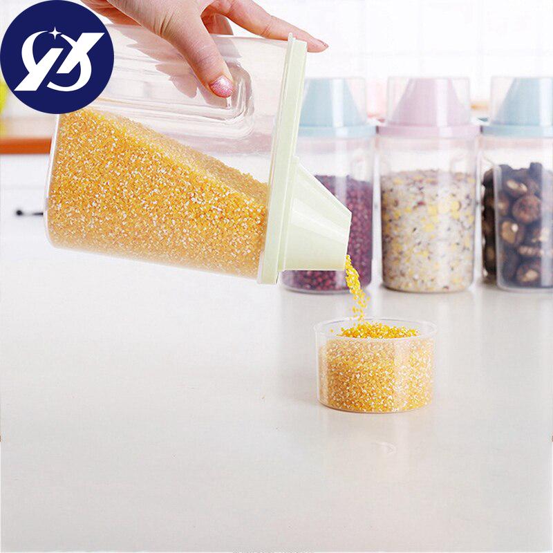 4 Stück Lebensmittelversiegelungsglas mit Deckel Haushaltsküchenaufbewahrungsdosen für Trockenfrüchte Snacks 1,9/2,5L