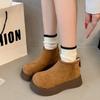 Retro thick-soled Martin boots women's new autumn and winter non-slip versatile height-increasing small short boots