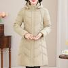 Abrigos Largos para Mujeres de Mediana Edad Parkas de Invierno con Capucha Elegantes Sueltas Gruesas Cálidas Tallas Grandes Prendas de Abrigo Chaquetas de Señora