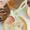 1/2Pcs Ugly Big Mouth Frog Ceramic Spoon Long Leg Frog Spoon