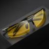 High Quality Aluminum Magnesium Night Vision Glasses Men Yellow Lenses Uv400 Sunglasses Day And Night Driving Eyewear
