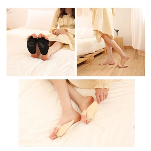 Foot Protection Pads, Foot Support, Cushion, Shock Absorption, Washable, Soft, Sole, Foot Care (Black)